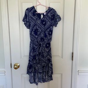 Justice girls high low dress size 7 EUC